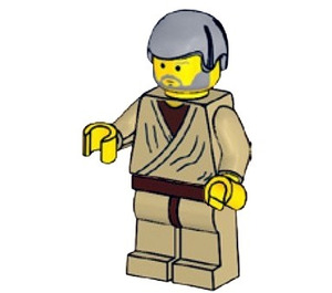 LEGO Obi-Wan Kenobi (Old) z Reddish brązowy Biodra I 20th Anniversary Tułów Minifigurka