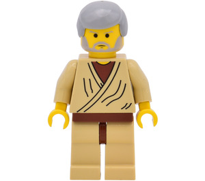 LEGO Obi-Wan Kenobi (Old) s Reddish Hnědá Boky Minifigurka