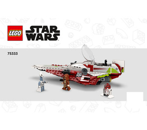 LEGO Obi-Wan Kenobi's Jedi Starfighter 75333 Інструкції