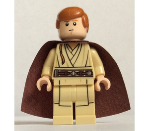 LEGO Obi-Wan Kenobi mit Umhang und Padawan Braid Minifigur