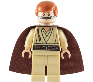 LEGO Obi-Wan Kenobi mit Umhang, Breathing Device und Padawan Braid Minifigur