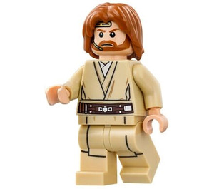 LEGO Obi-Wan Kenobi with Mid-Length Hair and Headset Minifigure