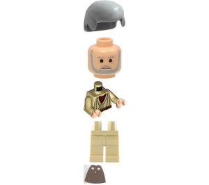 LEGO Obi-Wan Kenobi met Kort Cape from Watch minifiguur