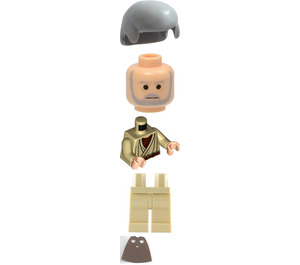 LEGO Obi-Wan Kenobi met Kort Cape van Watch Minifiguur