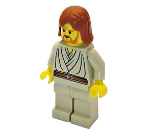 LEGO Obi-Wan Kenobi jossa Keltainen Pää ja Kuulokkeet Minihahmo