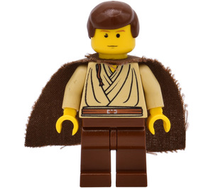 LEGO Obi-Wan Kenobi (Young) med Kappa och Gul Huvud Minifigur