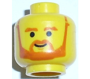 LEGO Obi-Wan Kenobi (Young) with Dark Orange Hair and no Headset Head (Safety Stud) (3626)