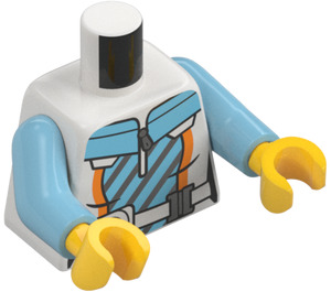 LEGO Ocean Explorer - Life Vest Minifig Torso (973 / 76382)