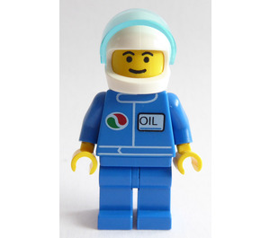 LEGO Octan Driver with White Helmet Minifigure