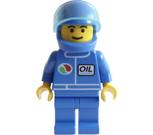 LEGO Octan Racer in Blue Suit with Helmet Minifigure