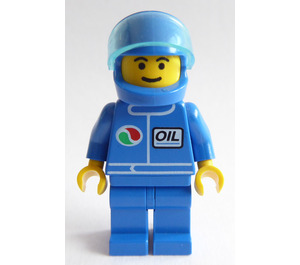 LEGO Octan Racer in Blauw Pak met Helm Minifiguur