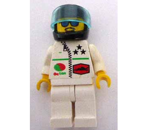 LEGO Octan Racer mit Zipper und Schwarz Helm Minifigur