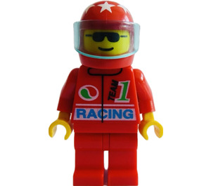 LEGO Octan Racing Team 1 Driver with Helmet Minifigure