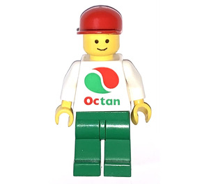 LEGO Octan Worker mit Weiß Shirt mit Groß Octan Logo Minifigur