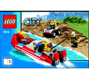 LEGO Off-Road Feuer Truck & Fireboat 7213 Instructions