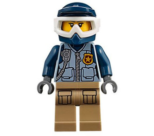 LEGO Officer met Helm Minifiguur