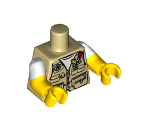 LEGO Old Fishing Store Woman Minifig Torso (973 / 16360)