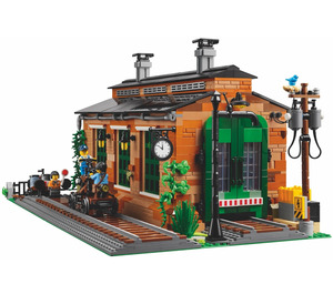 LEGO Old Train Moteur Shed 910033