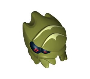 LEGO Olive Green Alien Buggoid, Head (12981 / 12991)