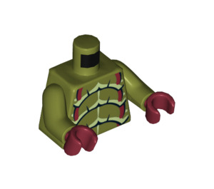 LEGO Olivgrün Alien Buggoid, Olive Grün Torso (973 / 76382)