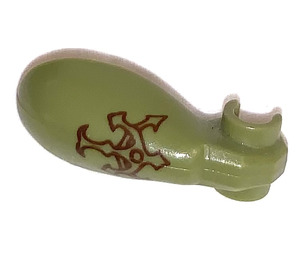 LEGO Olive Green Animal Arm with Tattoo (98113)