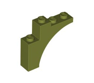 LEGO Olive Green Arch 1 x 4 x 3 (80543)