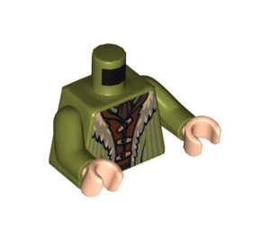 LEGO Olive Green Bain Son of Bard (79016) Minifig Torso (973 / 76382)