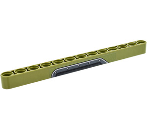 LEGO Olive Green Beam 13 with Door Plate with Rivets Pattern Model Left Side Sticker (41239)