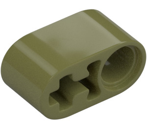 LEGO Olive Green Beam 2 with Axle Hole and Pin Hole (40147 / 74695)