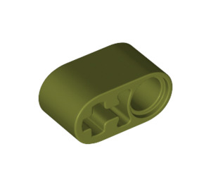 LEGO Olive Green Beam 2 with Axle Hole and Pin Hole (40147 / 74695)