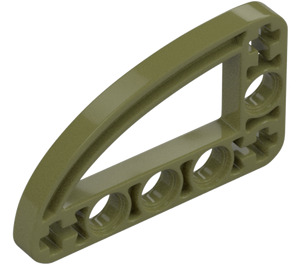 LEGO Olive Green Beam 3 x 5 x 0.5 Bent 90 Degrees Quarter Ellipse (32250 / 65714)