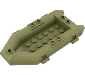 LEGO Olive Green Boat Inflatable 12 x 6 x 1.33 (75977)