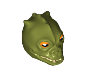 LEGO Olive Green Bossk Minifigure Head (33570)