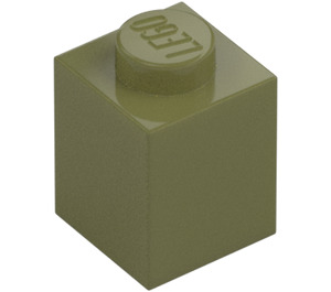 LEGO Olive Green Brick 1 x 1 (3005 / 30071)