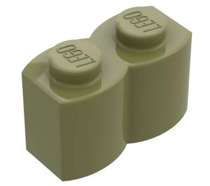 LEGO Olive Green Brick 1 x 2 Log (30136)