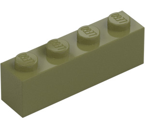 LEGO Olivově zelená Kostka 1 x 4 (3010 / 6146)