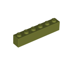 LEGO Olijfgroen Steen 1 x 6 (3009)