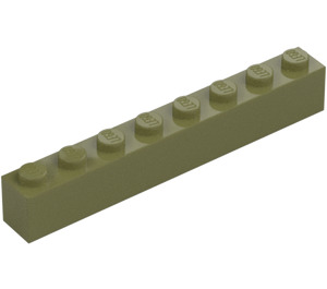 LEGO Olijfgroen Steen 1 x 8 (3008)