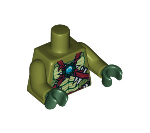 LEGO Olijfgroen Cragger Torso (76382 / 88585)