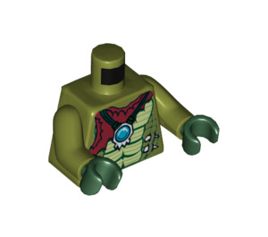 LEGO Olive Green Crawley Torso (973 / 76382)
