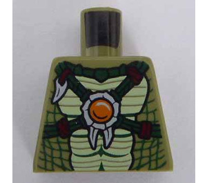 LEGO Olijfgroen Krokodil Warrior Minifiguur Torso zonder armen (973)