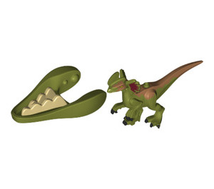 LEGO Olive Green Dilophosaurus