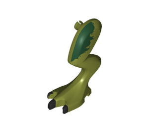 LEGO Olive Green Dilophosaurus Back Left Leg (38947)