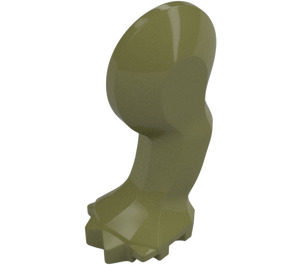 LEGO Olive Green Dinosaur Left Front Leg