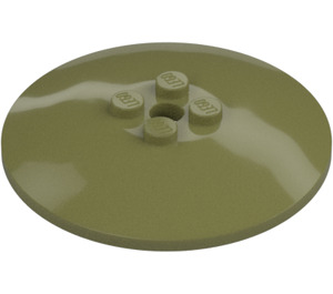 LEGO Verde oliva Dish 6 x 6 (35327 / 44375)