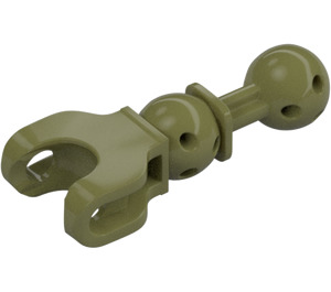 LEGO Olive Green Double Ball Joint with Ball Socket (90609)