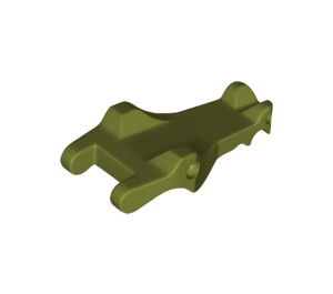 LEGO Olive Green Dragon / Crocodile Head (6027)