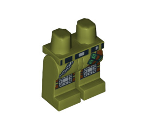 LEGO Olive Green Frank Rock Legs (3815 / 10592)