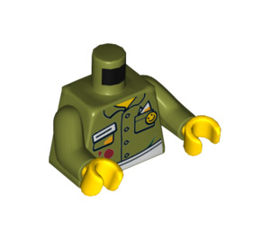 LEGO Olive Green Kabob Bob Minifig Torso (973 / 76382)