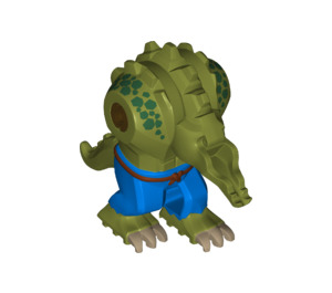 LEGO Olivgrün Killer Croc mit Blau Shorts Körper (29959)